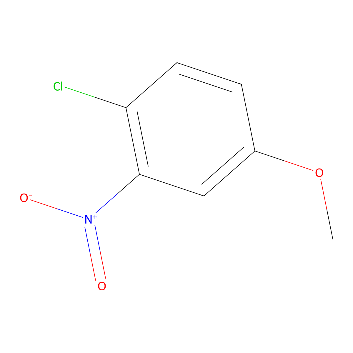4-Chloro-3-nitroanisole molecular structure, CAS 10298-80-3