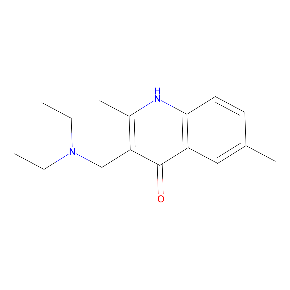 3-[(Diethylamino)methyl]-2,6-dimethylquinolin-4-ol molecular structure, CAS 10298-98-3