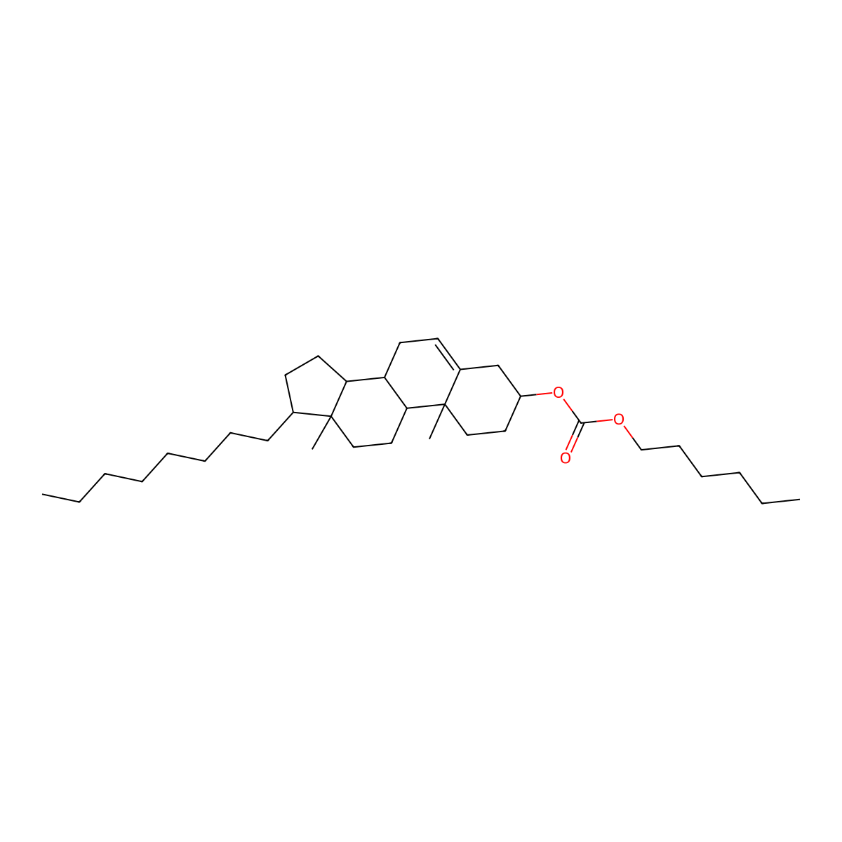 [(3S,8S,9S,10R,13R,14S,17S)-10,13-dimethyl-17-octyl-2,3,4,7,8,9,11,12,14,15,16,17-dodecahydro-1H-cyclopenta[a]phenanthren-3-yl] hexyl carbonate molecular structure, CAS 1029866-49-6