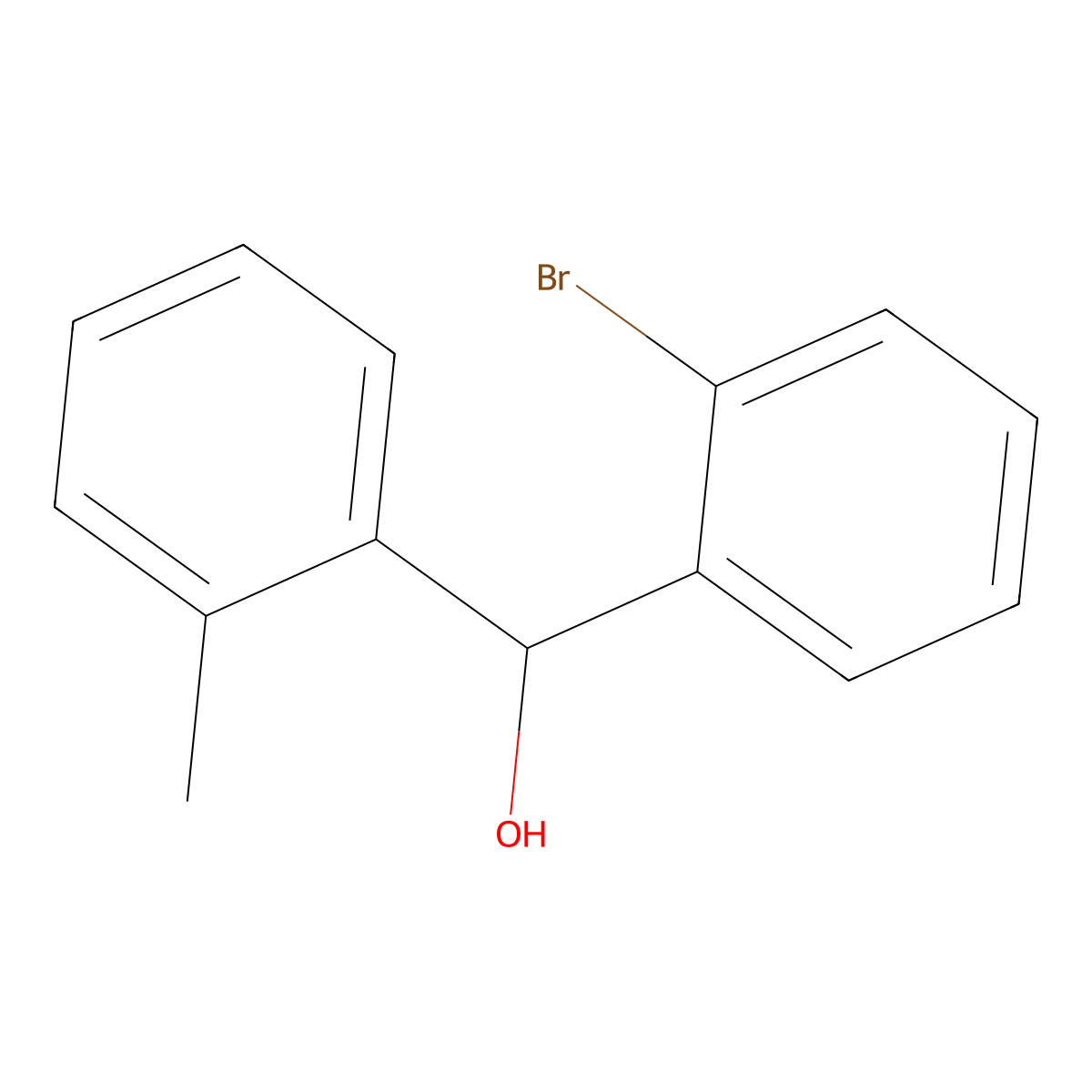(2-Bromophenyl)(o-tolyl)methanol molecular structure, CAS 1029874-77-8