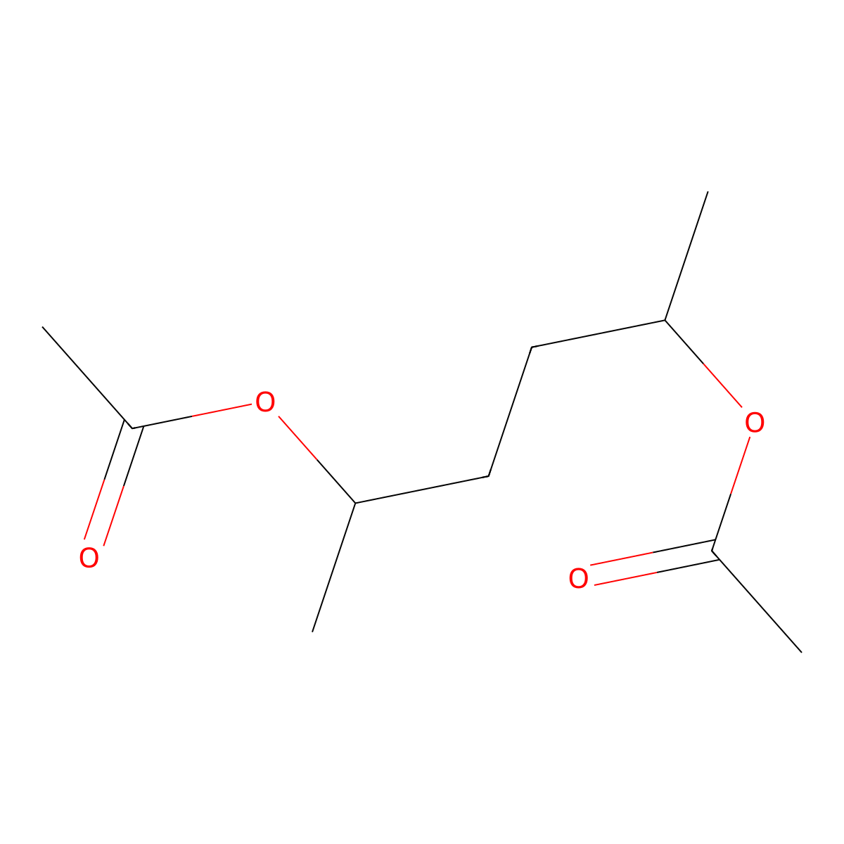 2,5-Diacetoxyhexane molecular structure, CAS 10299-35-1
