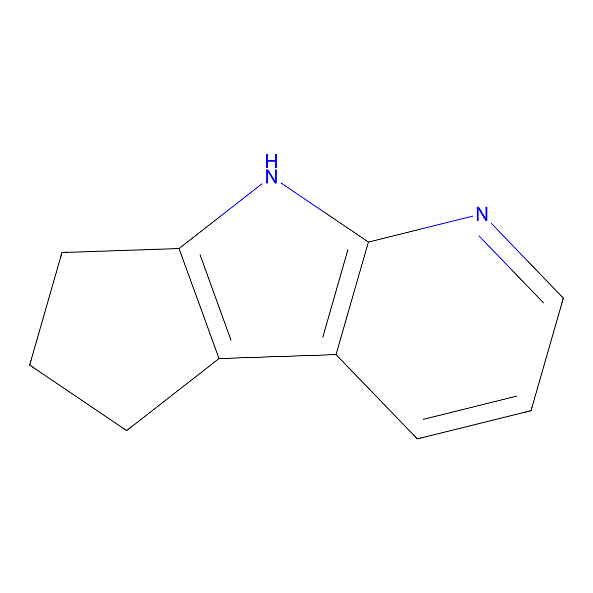 Cyclopenta[4,5]pyrrolo[2,3-B]pyridine, 5,6,7,8-tetrahydro molecular structure, CAS 10299-71-5