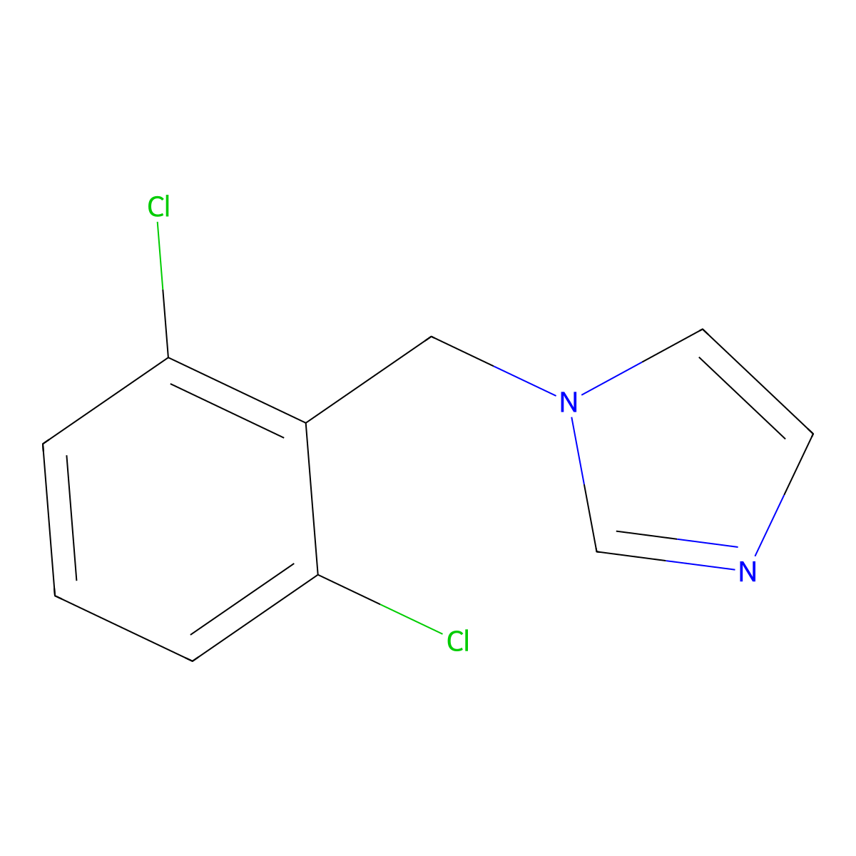 1-(2,6-dichlorobenzyl)-1H-imidazole molecular structure, CAS 102993-73-7