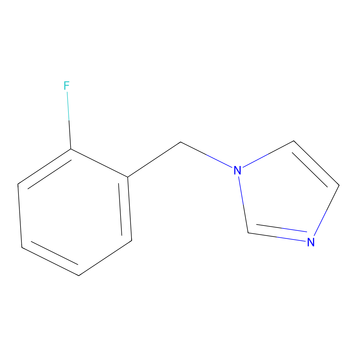 1-(2-Fluorobenzyl)-1H-imidazole molecular structure, CAS 102993-74-8