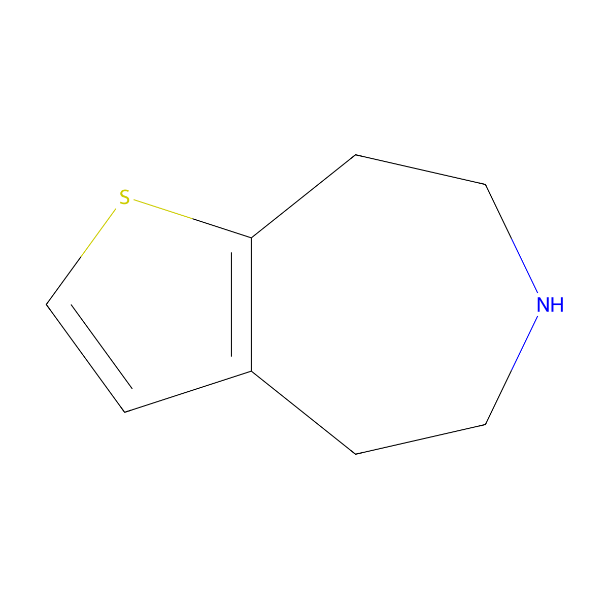4H,5H,6H,7H,8H-thieno[2,3-d]azepine molecular structure, CAS 102997-01-3