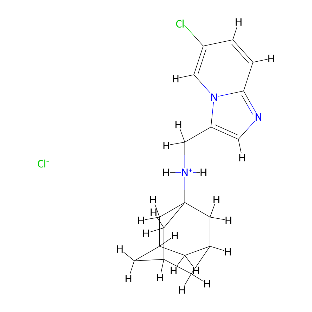 N-[(6-chloroimidazo[1,2-a]pyridin-3-yl)methyl]-1-adamantanamine molecular structure, CAS 1029989-47-6