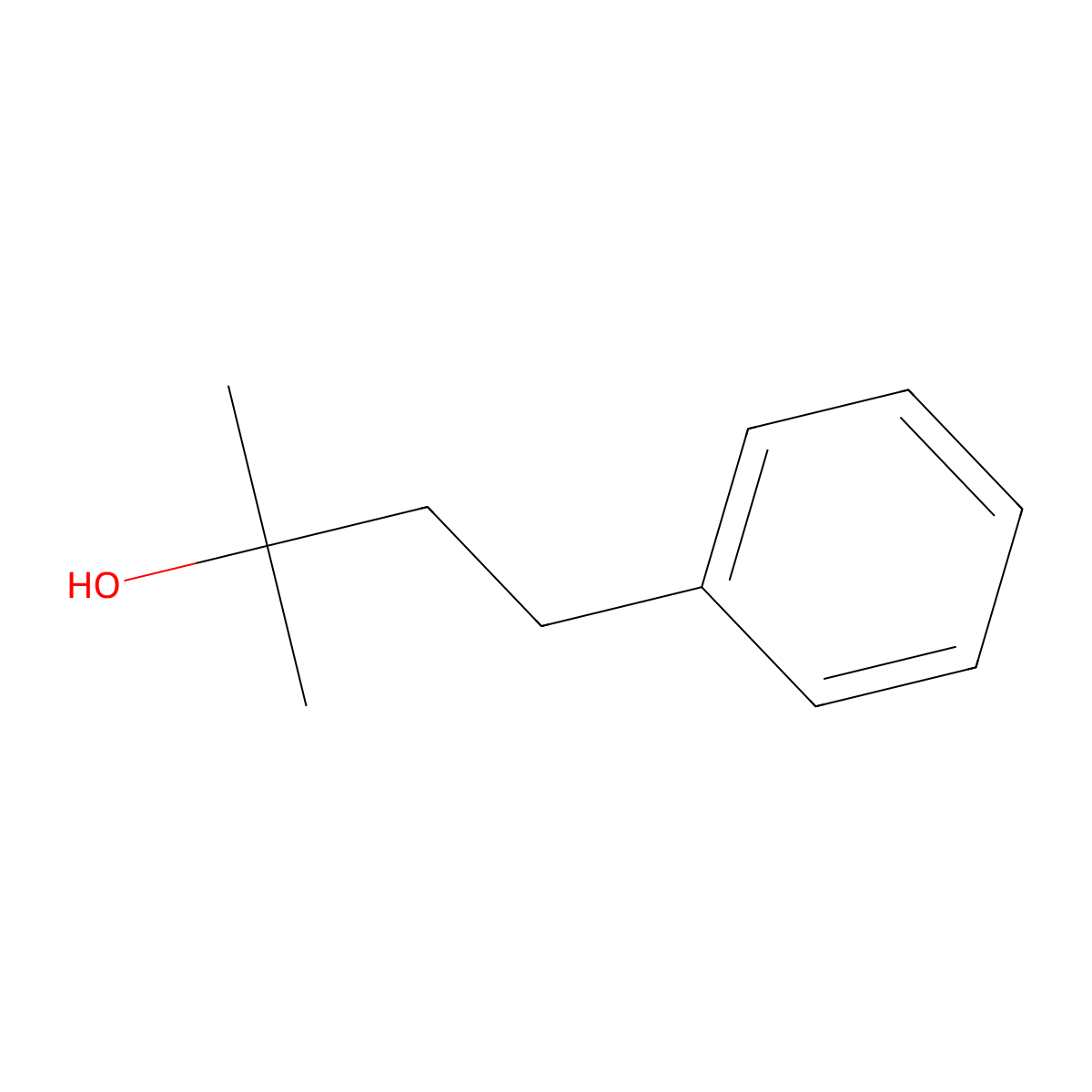 2-Methyl-4-phenyl-2-butanol molecular structure, CAS 103-05-9