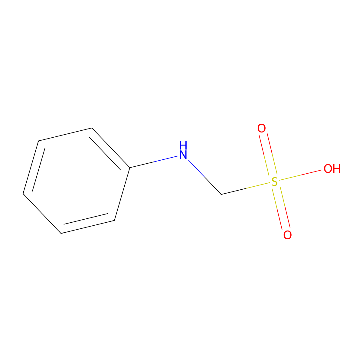 1-(Phenylamino)methanesulfonic acid molecular structure, CAS 103-06-0