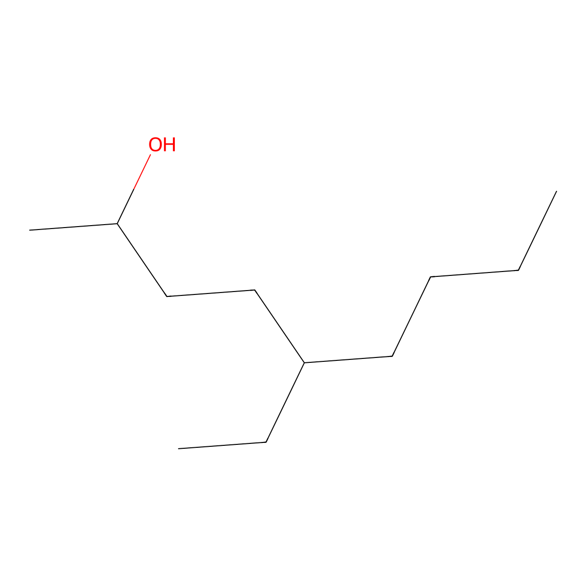 5-Ethyl-2-nonanol molecular structure, CAS 103-08-2