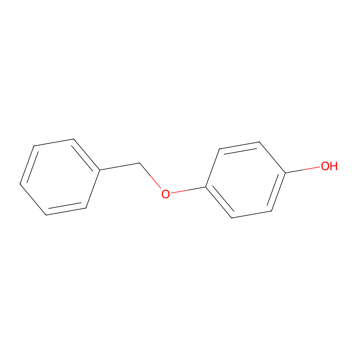 Monobenzone molecular structure, CAS 103-16-2