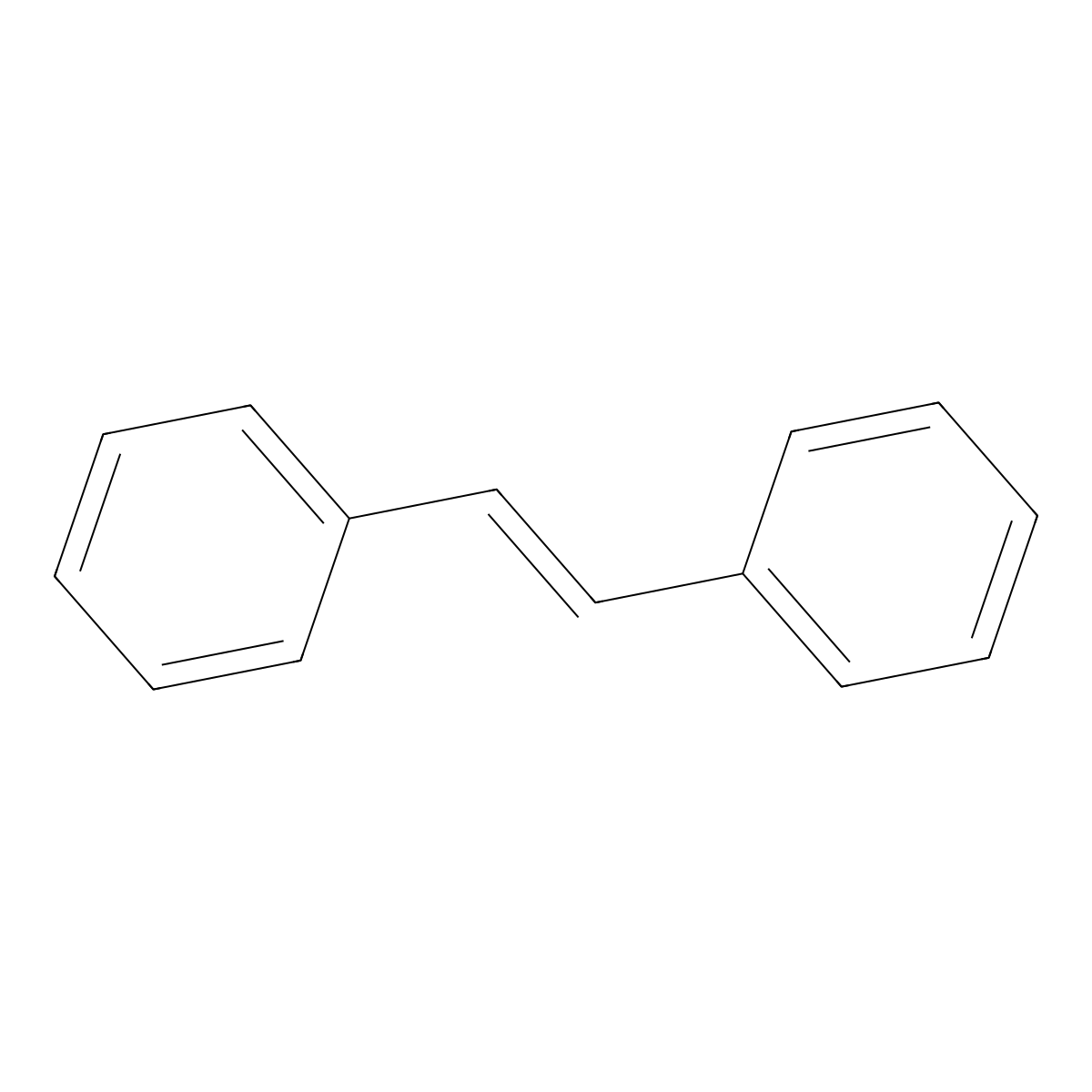 Stilbene molecular structure, CAS 103-30-0