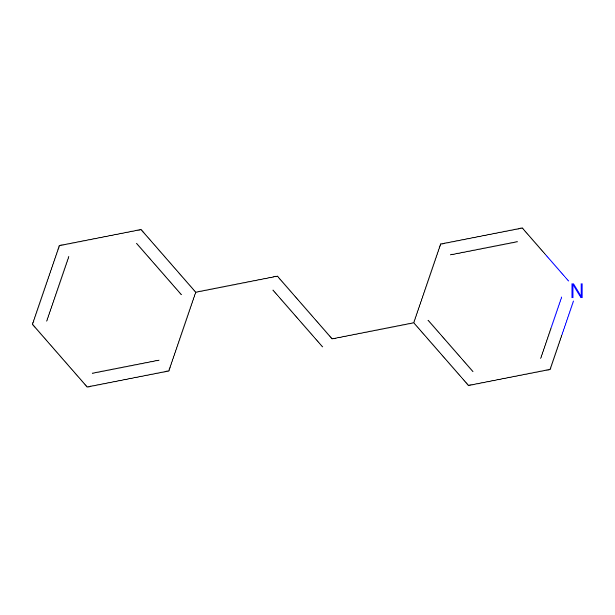 4-Styrylpyridine molecular structure, CAS 103-31-1
