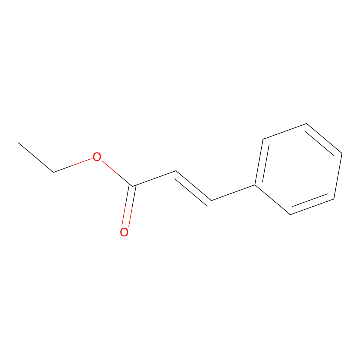 Ethyl Cinnamate molecular structure, CAS 103-36-6