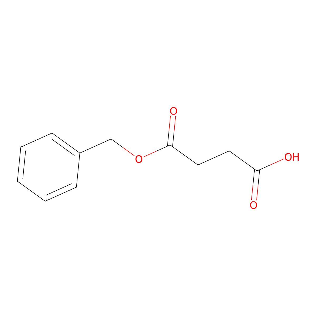 1-(Phenylmethyl) butanedioate molecular structure, CAS 103-40-2