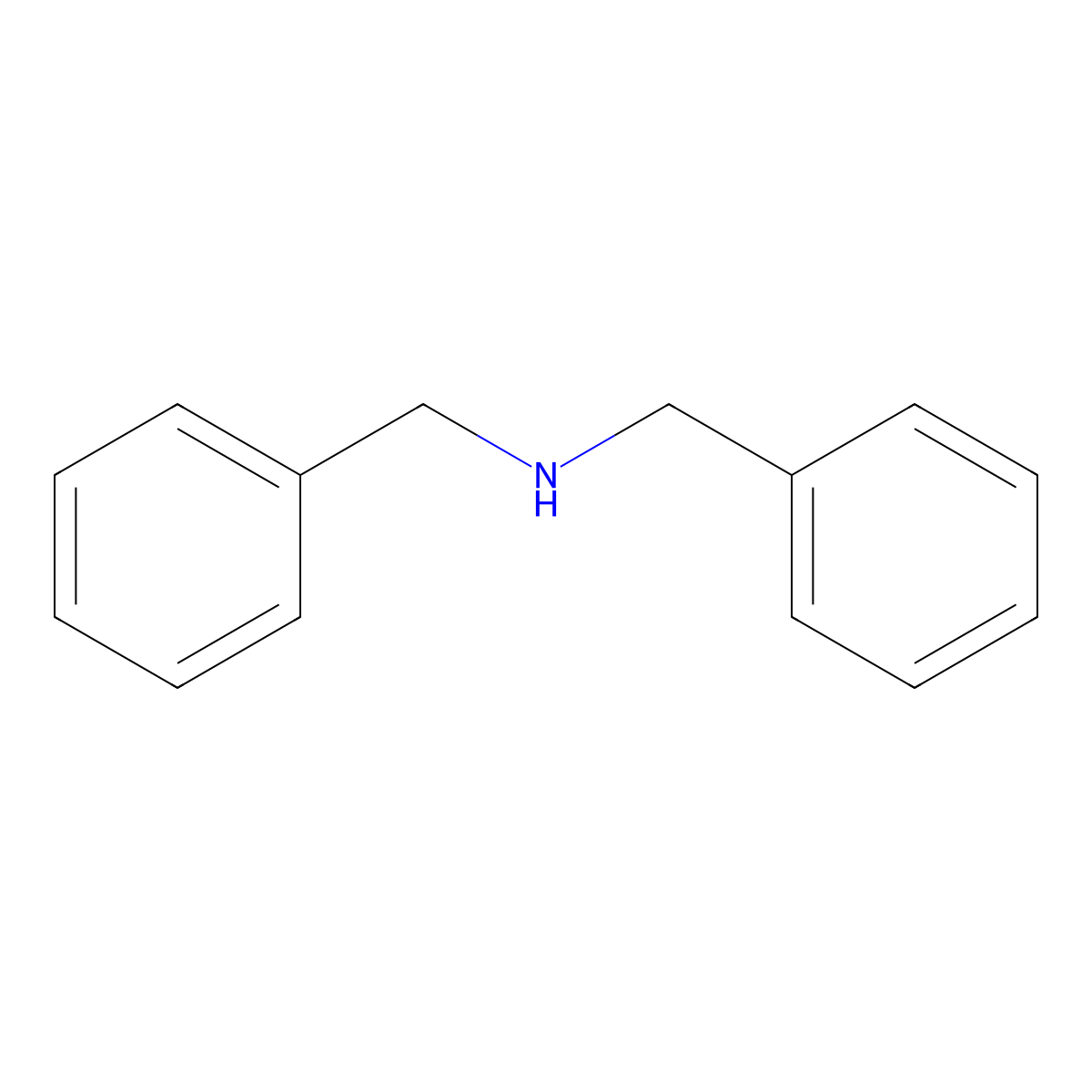 Dibenzylamine molecular structure, CAS 103-49-1