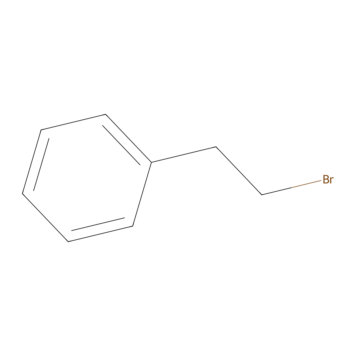 Phenethyl bromide molecular structure, CAS 103-63-9