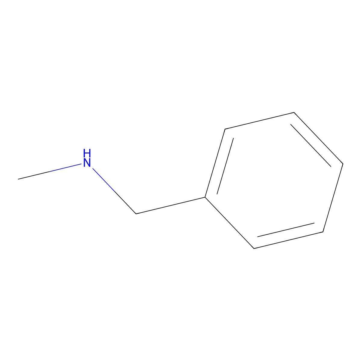 N-Methylbenzylamine molecular structure, CAS 103-67-3