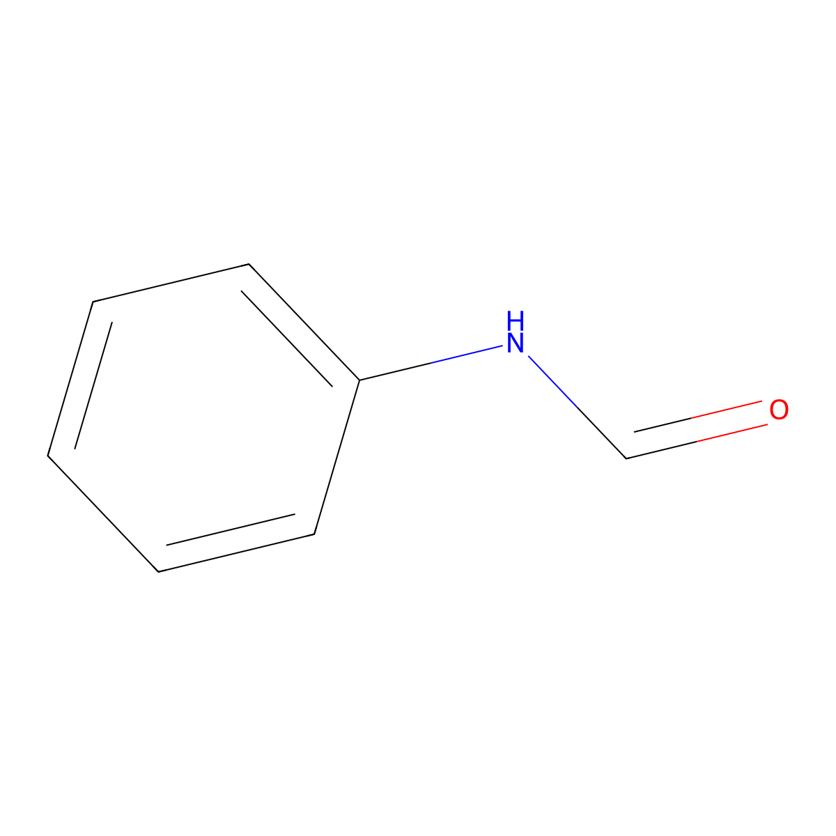 Formanilide molecular structure, CAS 103-70-8
