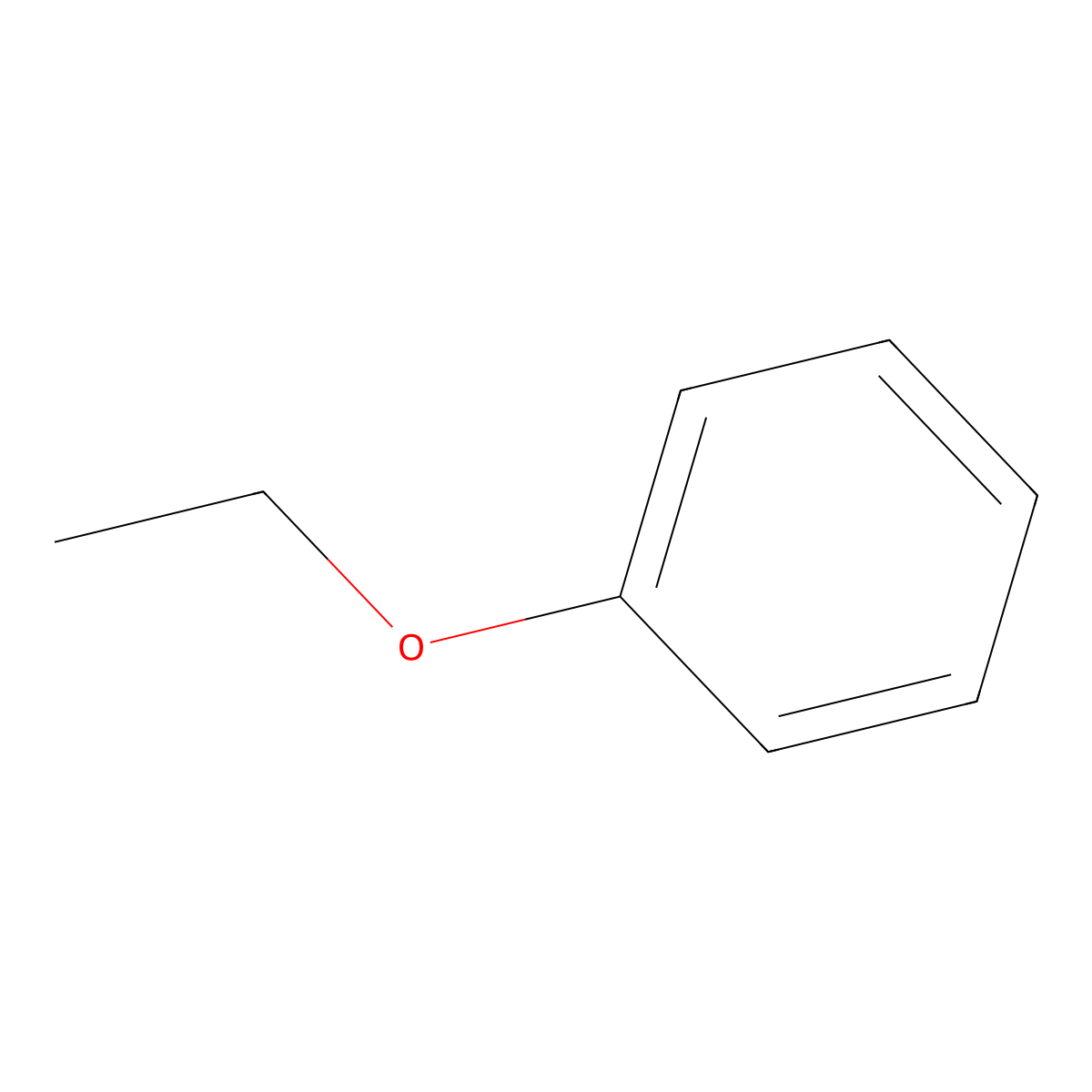 Phenetole molecular structure, CAS 103-73-1