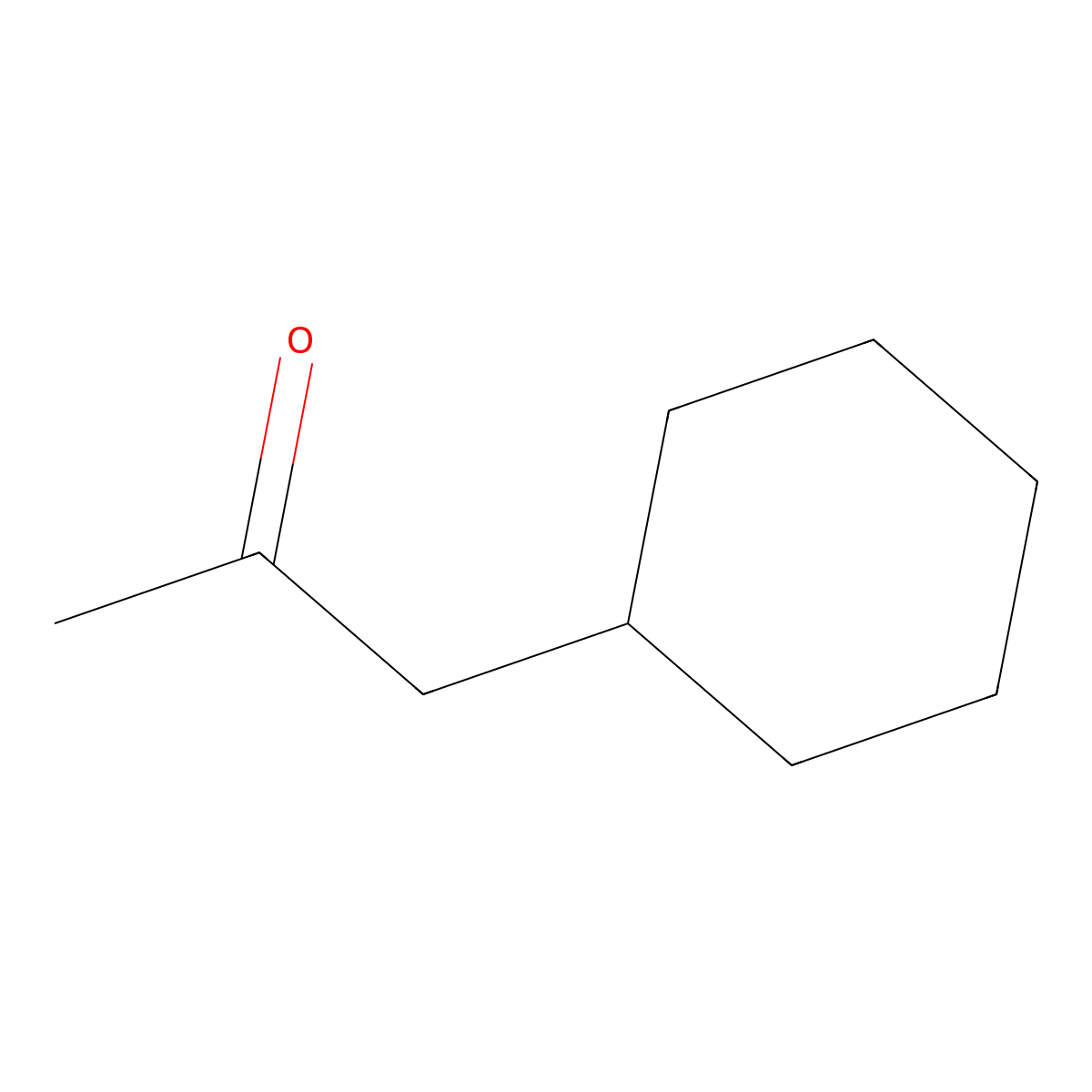 Cyclohexylacetone molecular structure, CAS 103-78-6