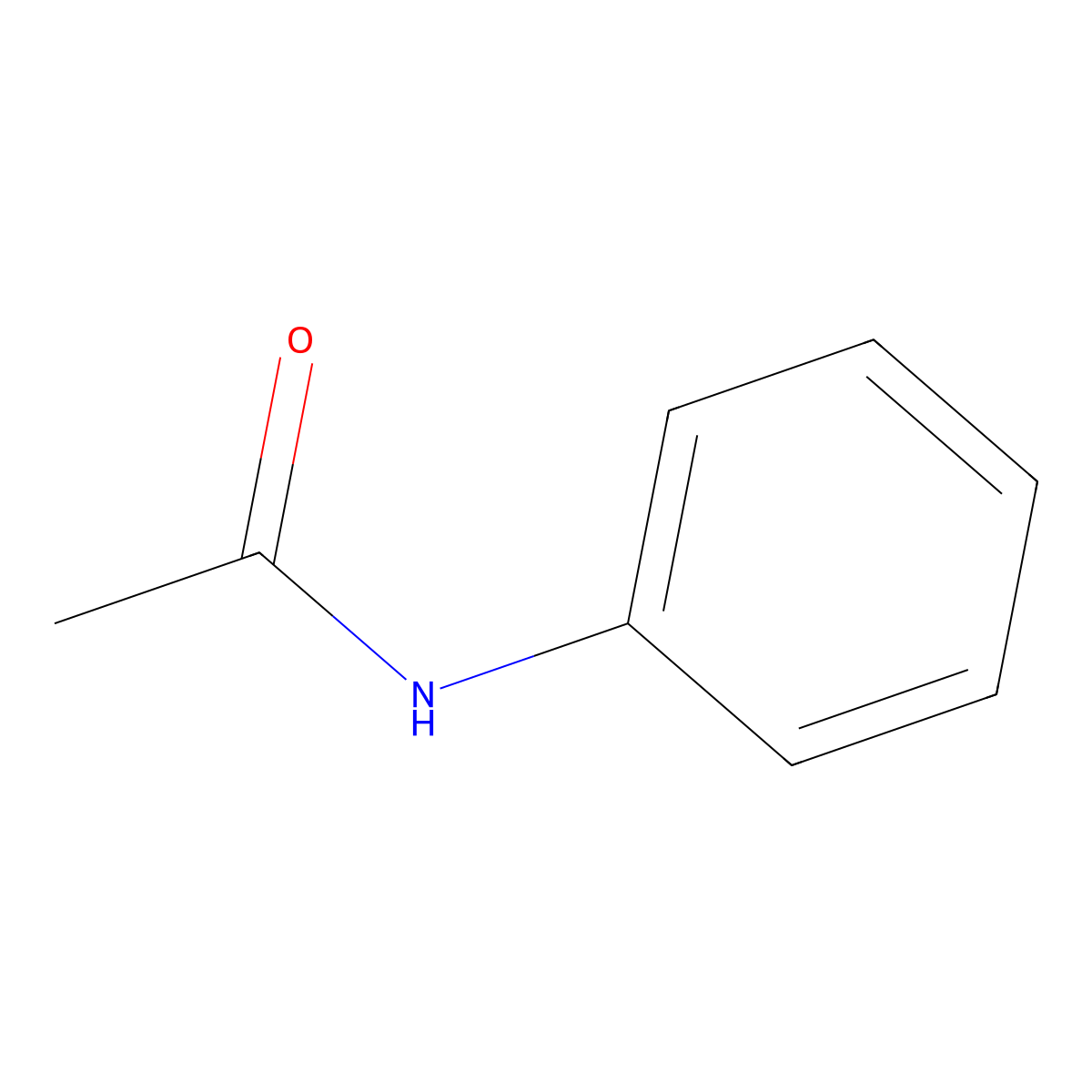 Acetanilide molecular structure, CAS 103-84-4