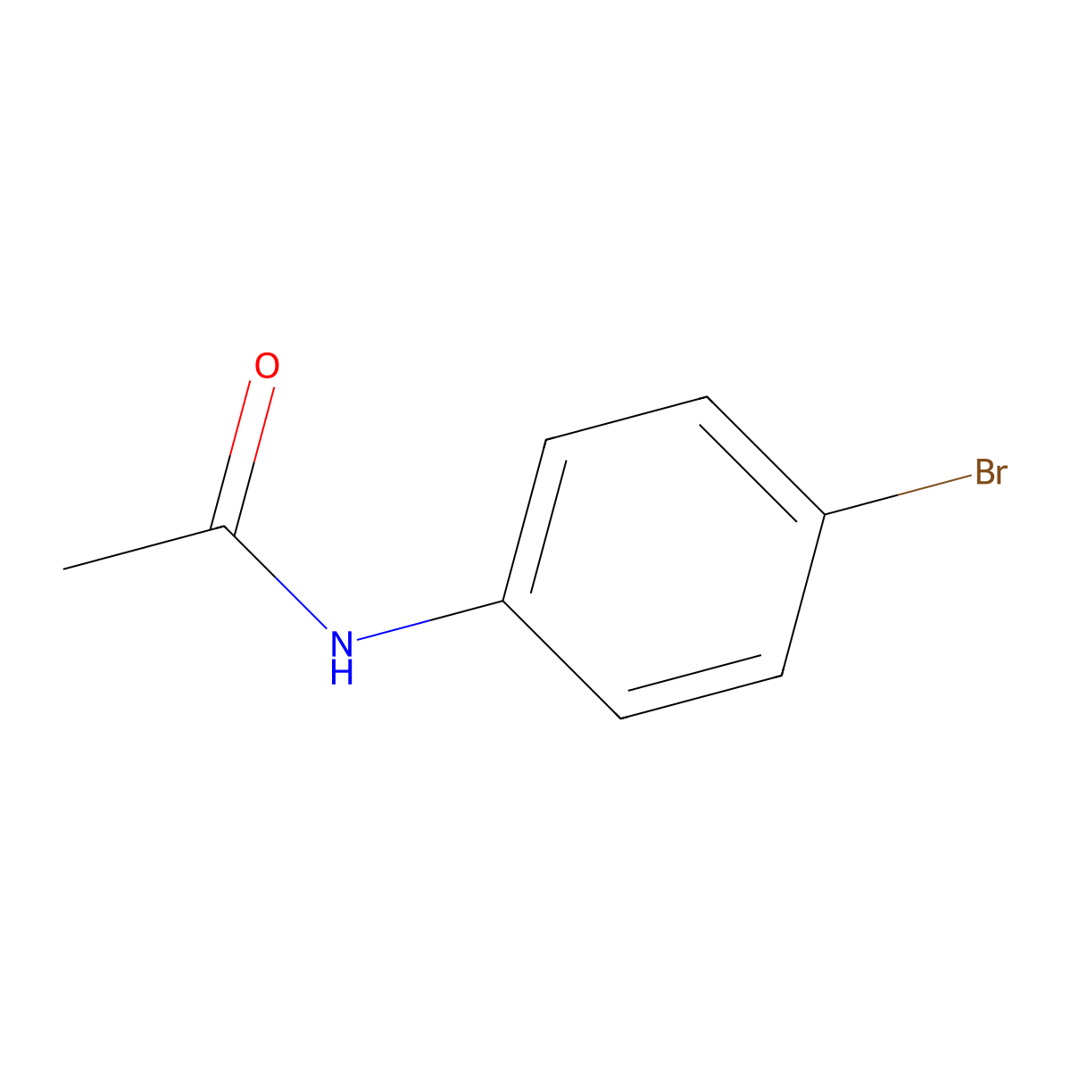 4'-Bromoacetanilide molecular structure, CAS 103-88-8