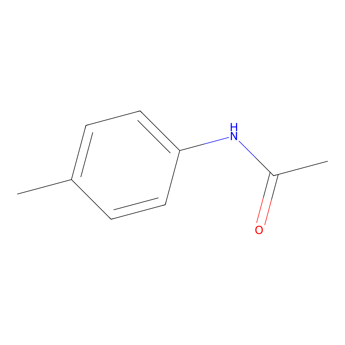4-Methylacetanilide molecular structure, CAS 103-89-9