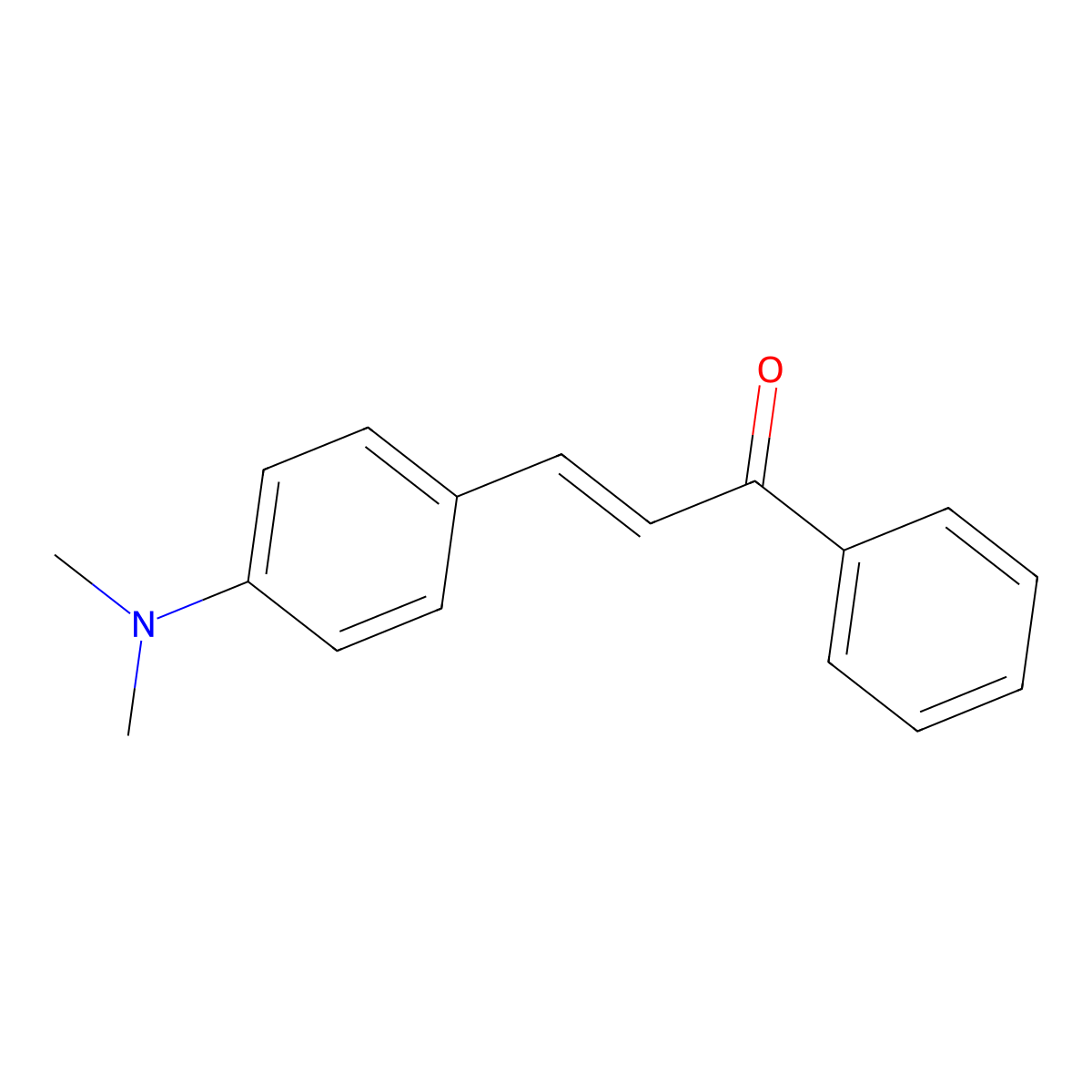 4-Dimethylaminochalcone molecular structure, CAS 1030-27-9