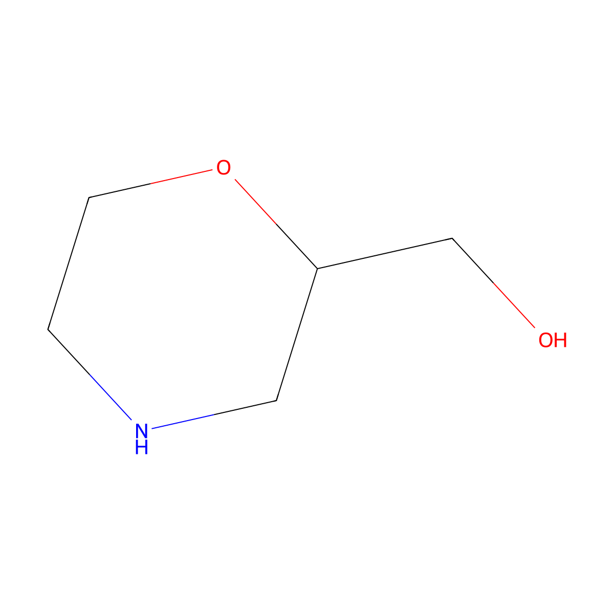 Morpholin-2-ylmethanol molecular structure, CAS 103003-01-6