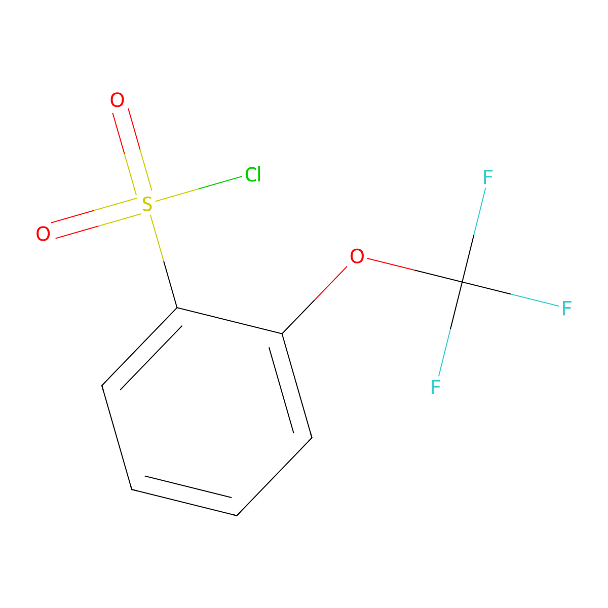 2-(Trifluoromethoxy)benzene-1-sulfonyl chloride molecular structure, CAS 103008-51-1