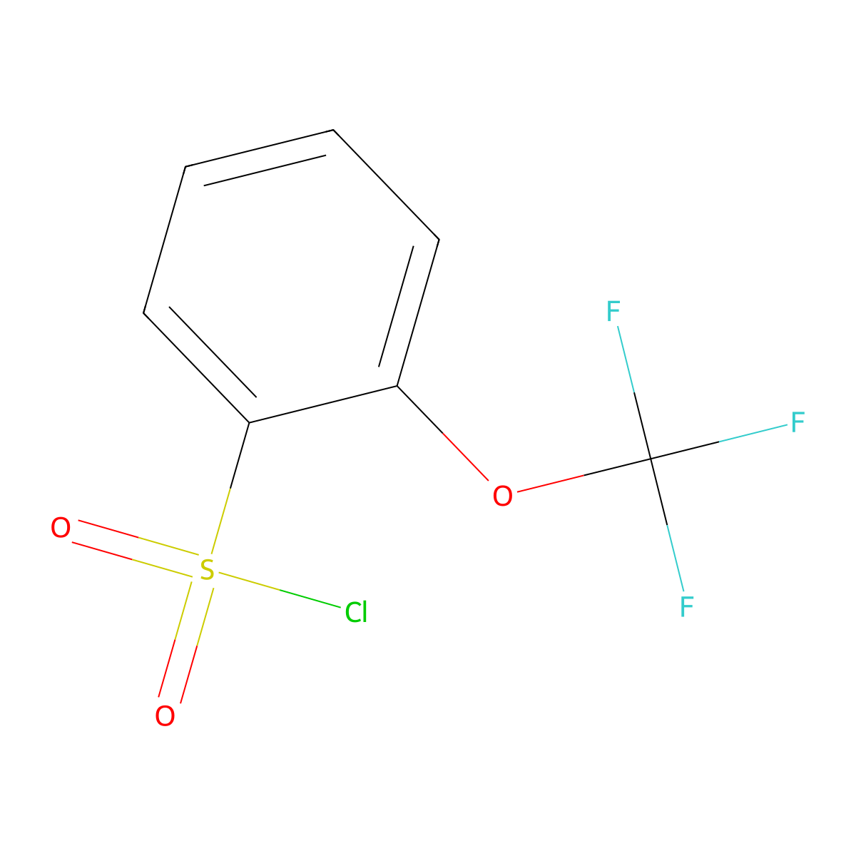 2-(Trifluoromethoxy)benzene-1-sulfonyl chloride molecular structure, CAS 103008-51-1