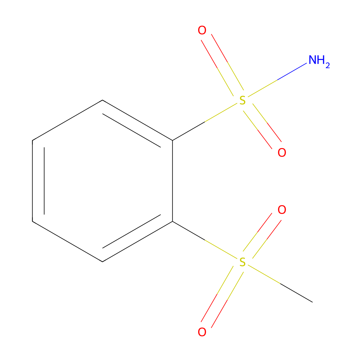 2-(Methanesulfonyl)benzene-1-sulfonamide molecular structure, CAS 103008-83-9