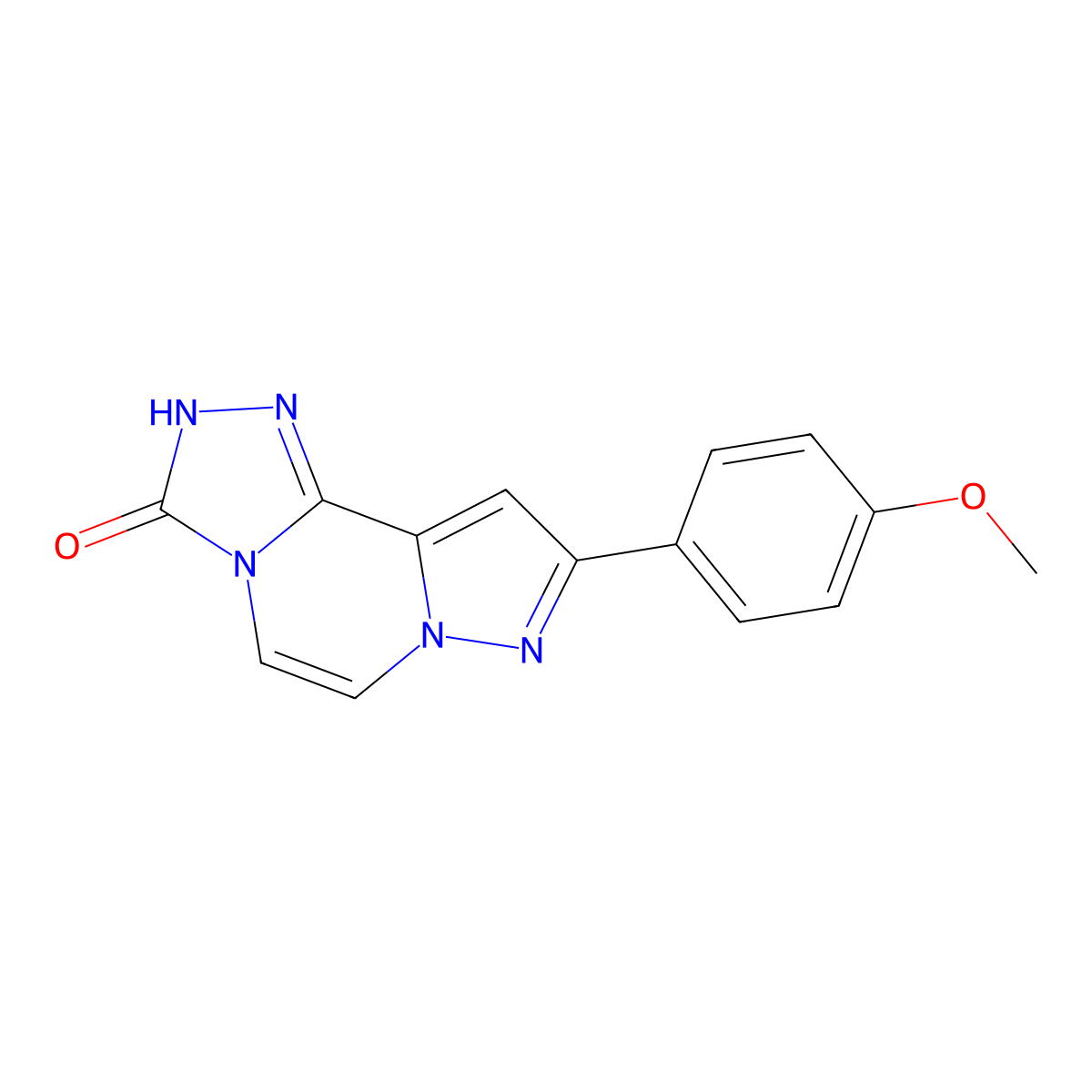 9-(4-methoxyphenyl)pyrazolo[1,5-a][1,2,4]triazolo[3,4-c]pyrazin-3(2H)-one molecular structure, CAS 1030089-63-4