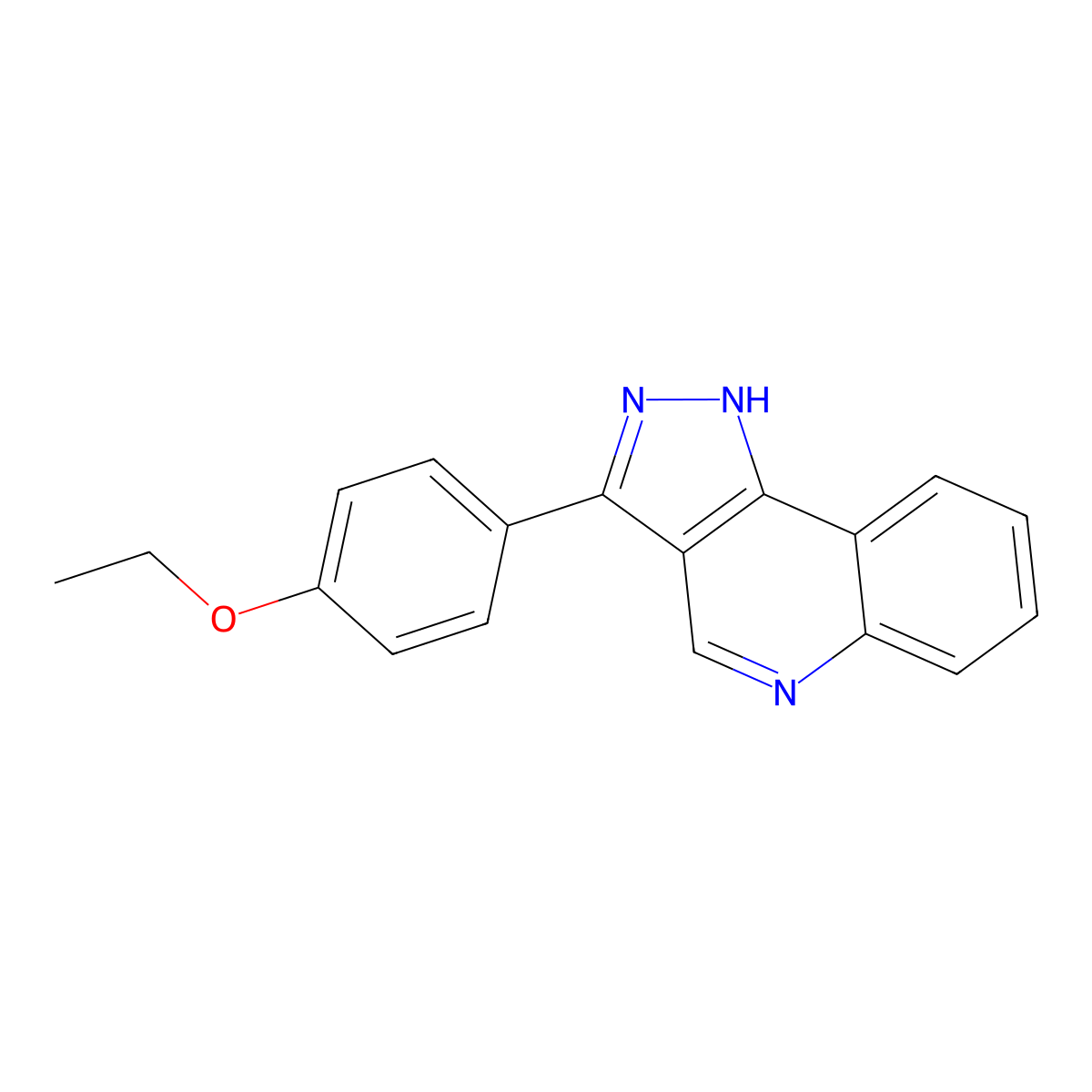 3-(4-ethoxyphenyl)-1H-pyrazolo[4,3-c]quinoline molecular structure, CAS 1030102-68-1