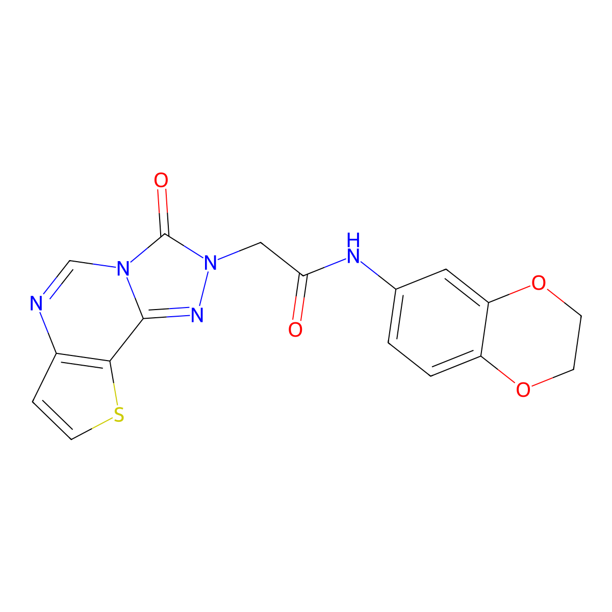 N-(2,3-dihydro-1,4-benzodioxin-6-yl)-2-{5-oxo-12-thia-3,4,6,8-tetraazatricyclo[7.3.0.0^{2,6}]dodeca-1(9),2,7,10-tetraen-4-yl}acetamide molecular structure, CAS 1030104-28-9