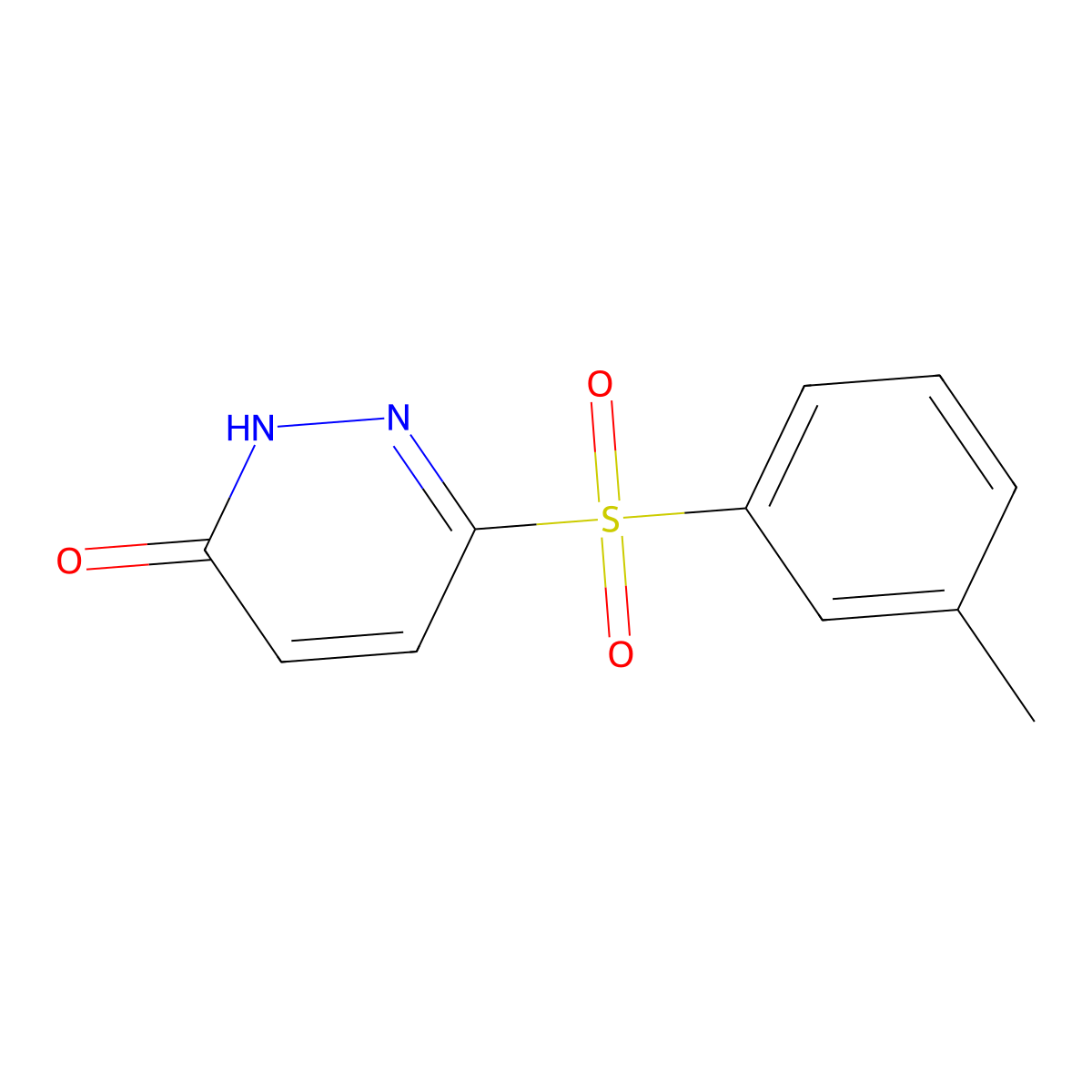 6-(m-Tolylsulfonyl)pyridazin-3-ol molecular structure, CAS 1030123-68-2