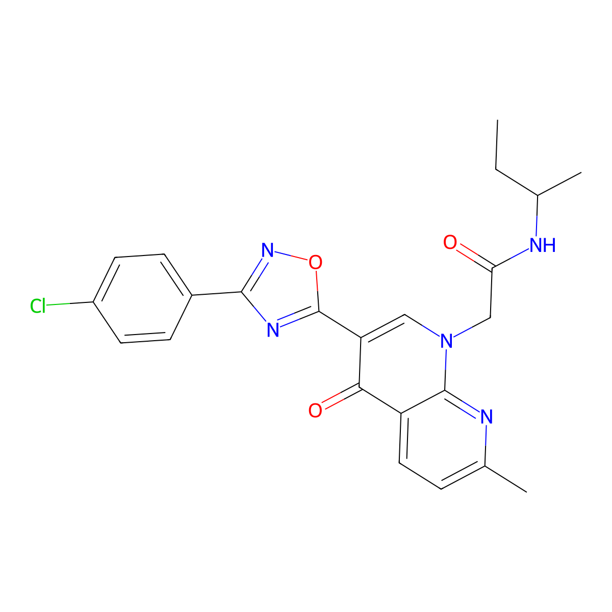 N-(4-chlorobenzyl)-6-(4-methylphenyl)nicotinamide molecular structure, CAS 1030132-35-4