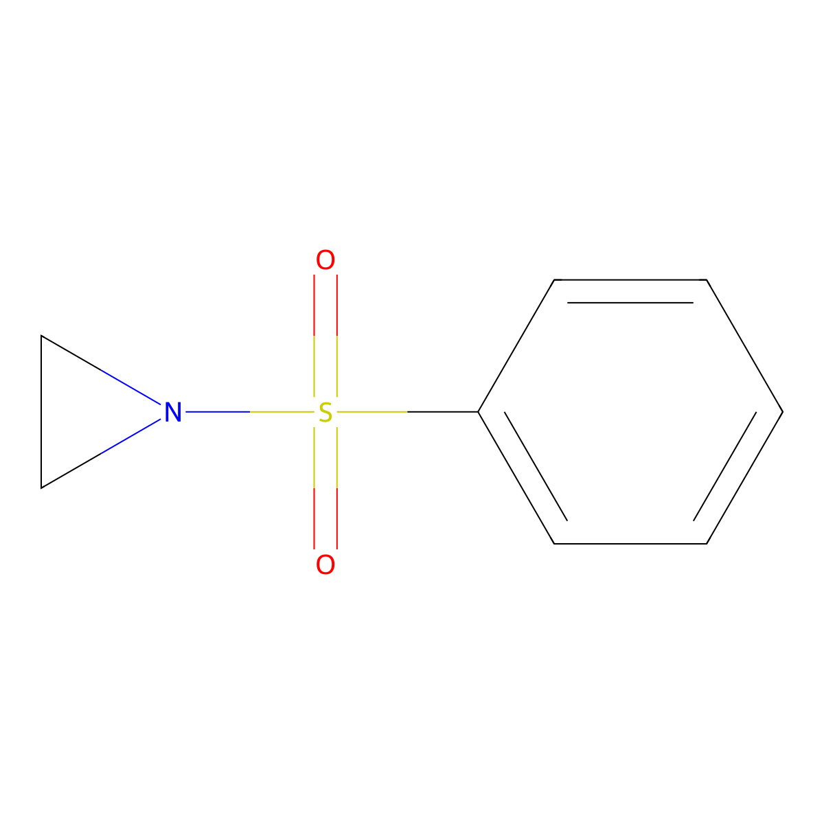 1-(Phenylsulfonyl)aziridine molecular structure, CAS 10302-15-5