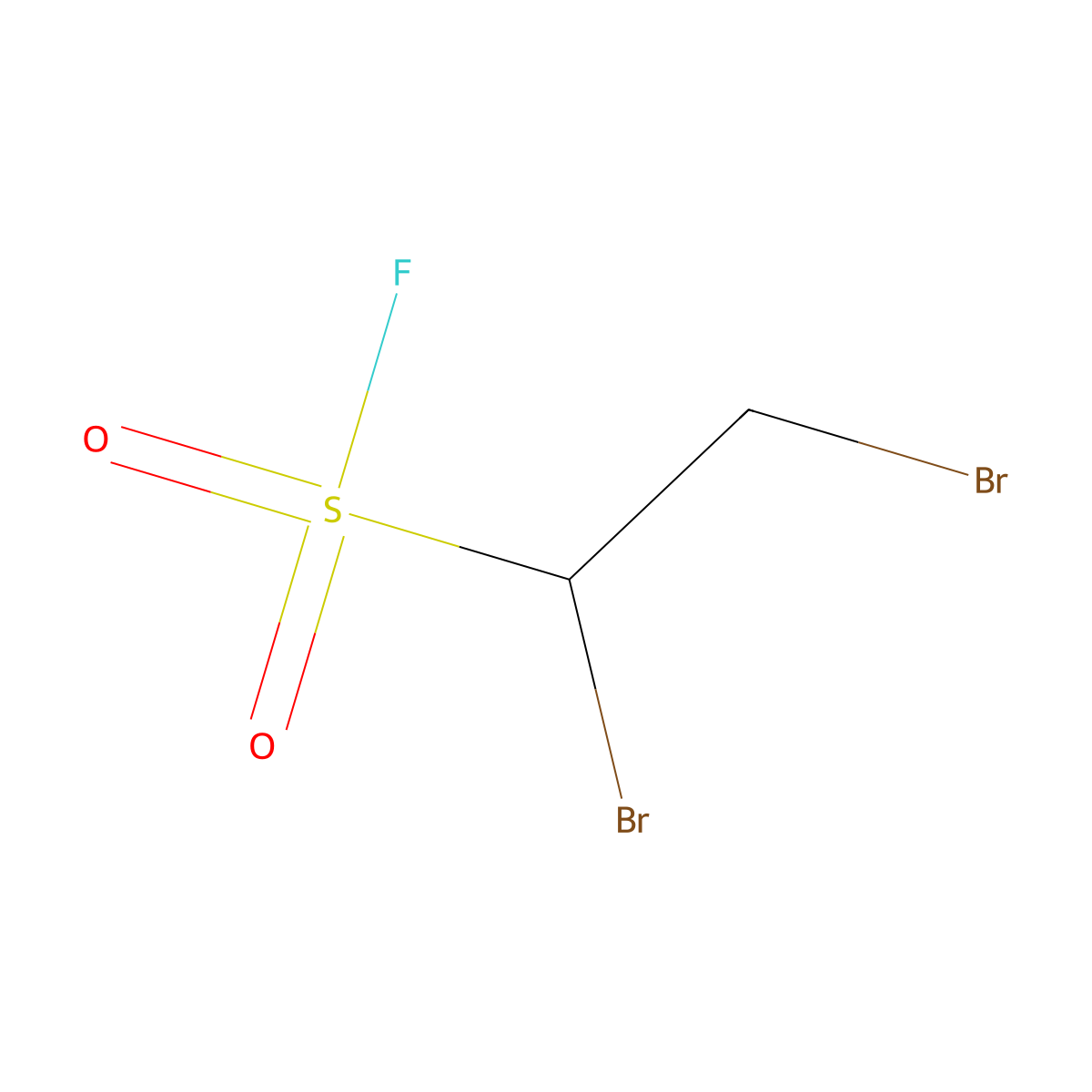 1,2-Dibromoethane-1-sulfonyl fluoride molecular structure, CAS 103020-97-9