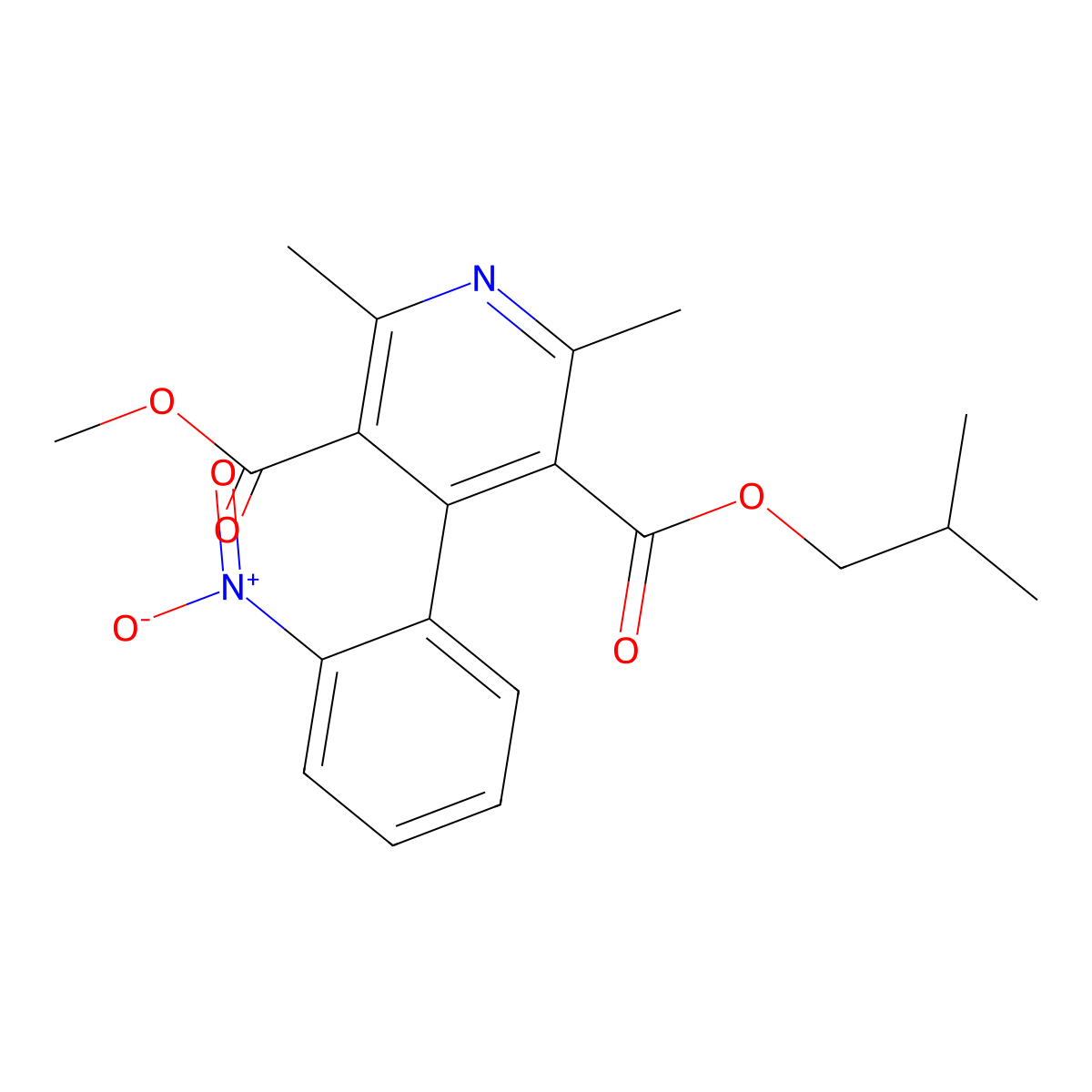 Dehydro Nisoldipine molecular structure, CAS 103026-83-1
