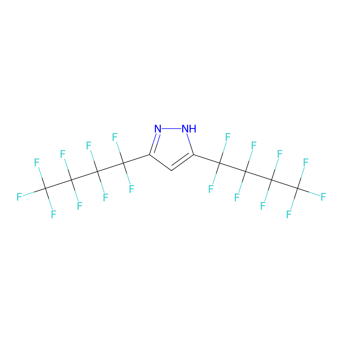 3,5-Bis(perfluorobutyl)pyrazole molecular structure, CAS 1030269-32-9