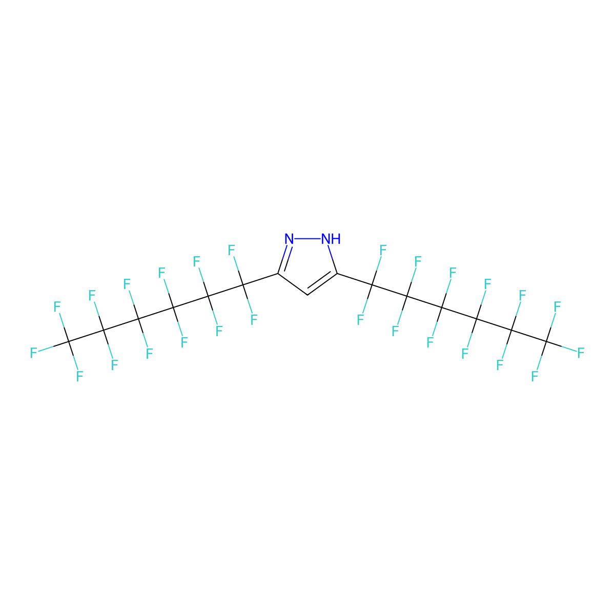 3,5-Bis(perfluorohexyl)pyrazole molecular structure, CAS 1030269-33-0
