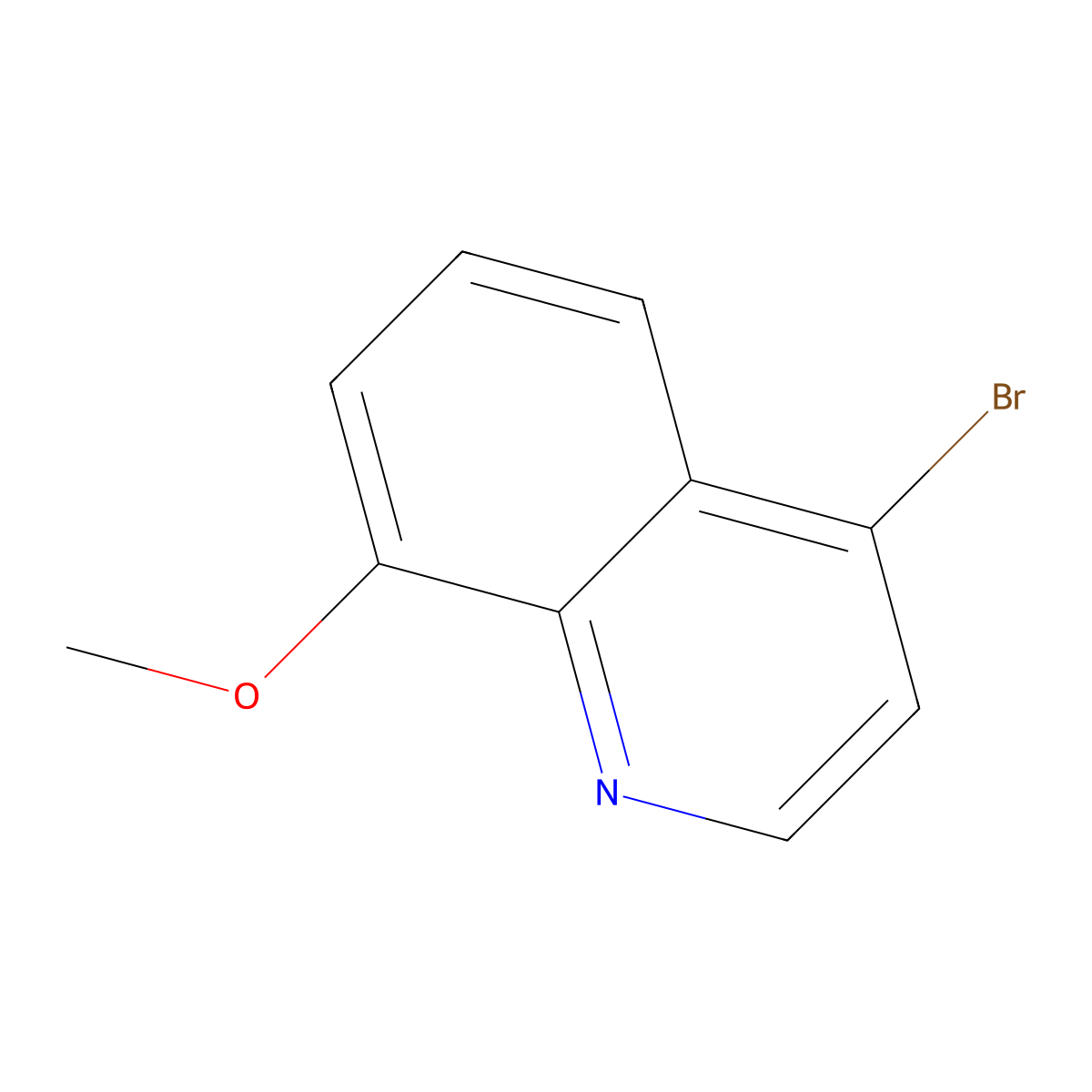 4-Bromo-8-methoxyquinoline molecular structure, CAS 103028-31-5