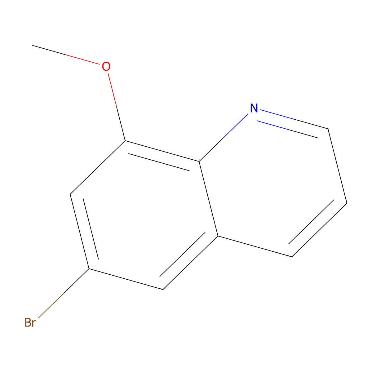 6-Bromo-8-methoxyquinoline molecular structure, CAS 103028-32-6