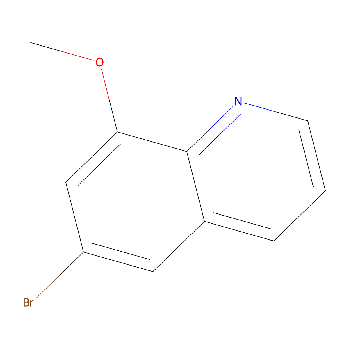 6-Bromo-8-methoxyquinoline molecular structure, CAS 103028-32-6