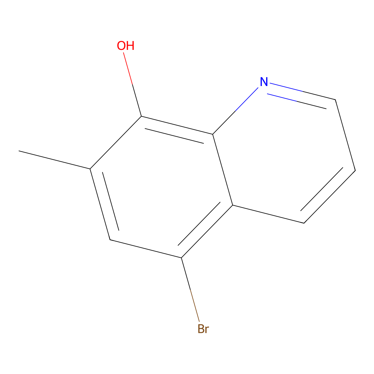 5-Bromo-7-methylquinolin-8-ol molecular structure, CAS 103028-34-8