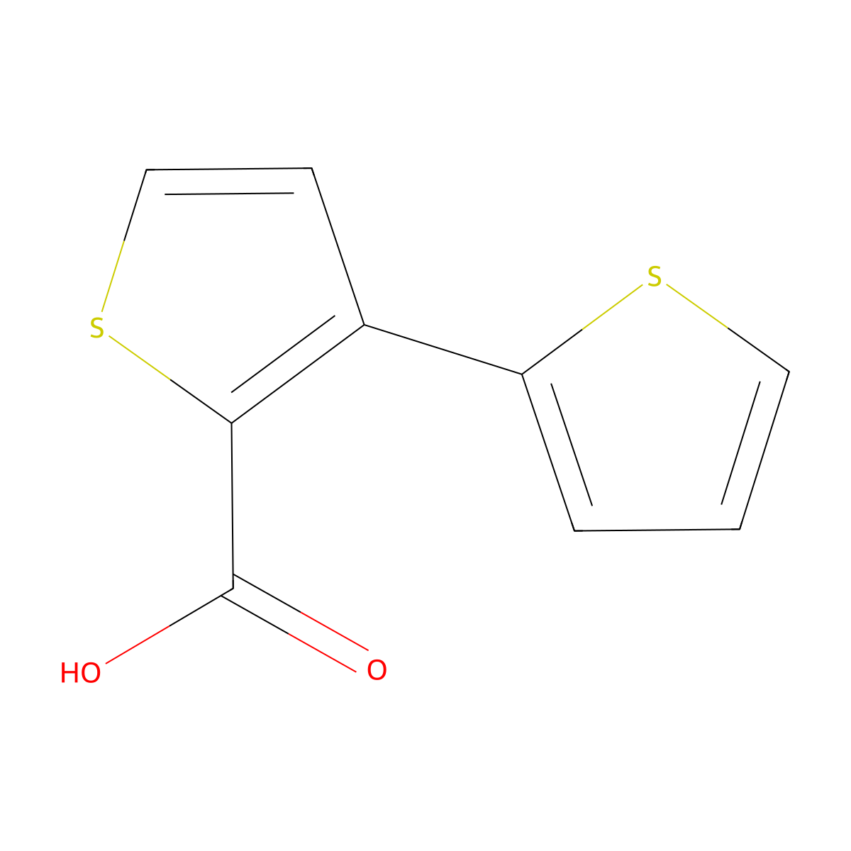 [2,3'-Bithiophene]-2'-carboxylic acid molecular structure, CAS 103028-39-3