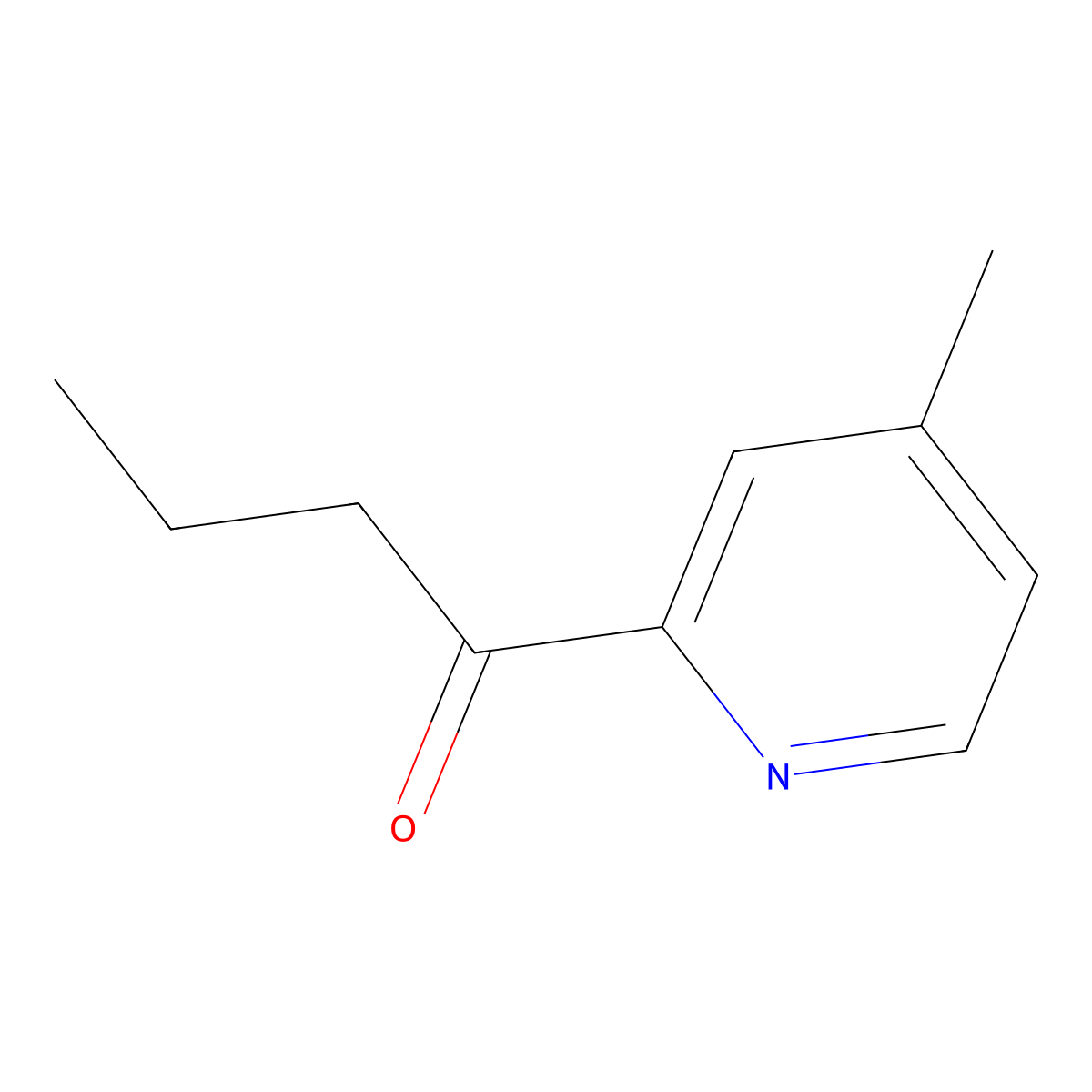 1-(4-Methylpyridin-2-yl)butan-1-one molecular structure, CAS 103028-75-7