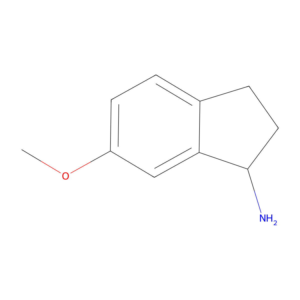 6-Methoxy-1-Indanamine molecular structure, CAS 103028-81-5