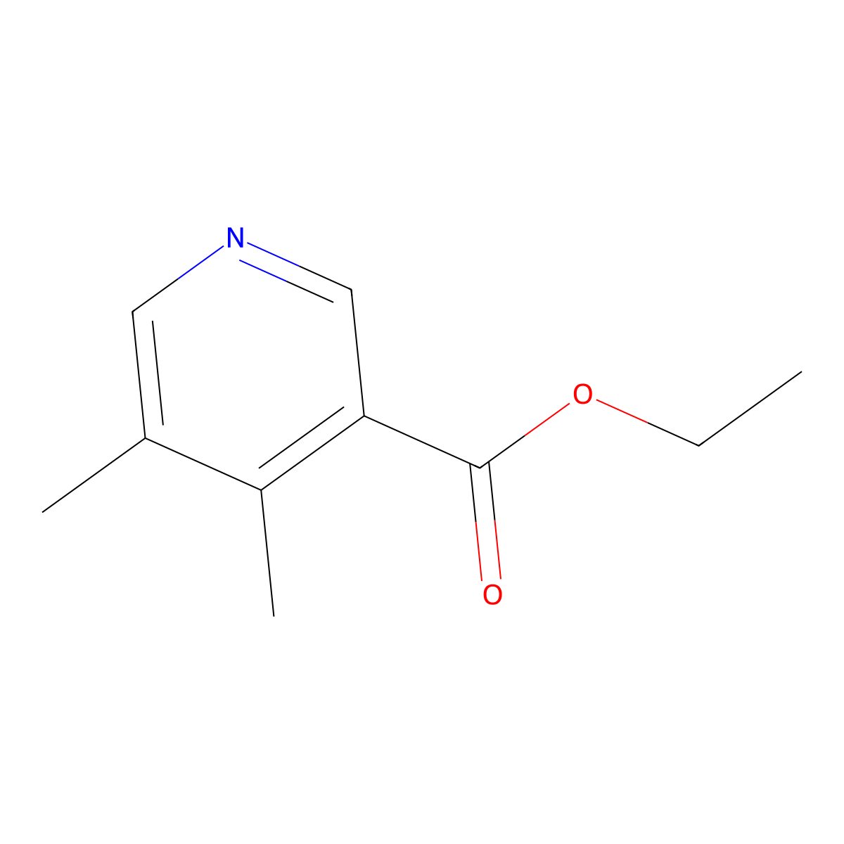 Ethyl 4,5-dimethylpyridine-3-carboxylate molecular structure, CAS 103028-88-2